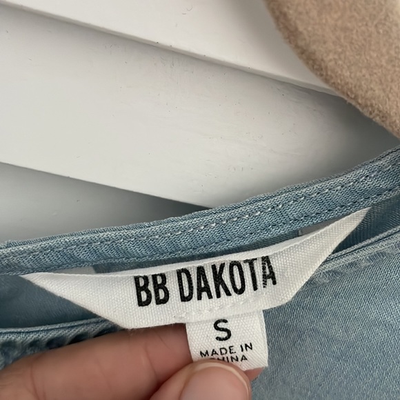 Casual brushed denim BB Dakota top, size S, excellent condition - Picture 4 of 5